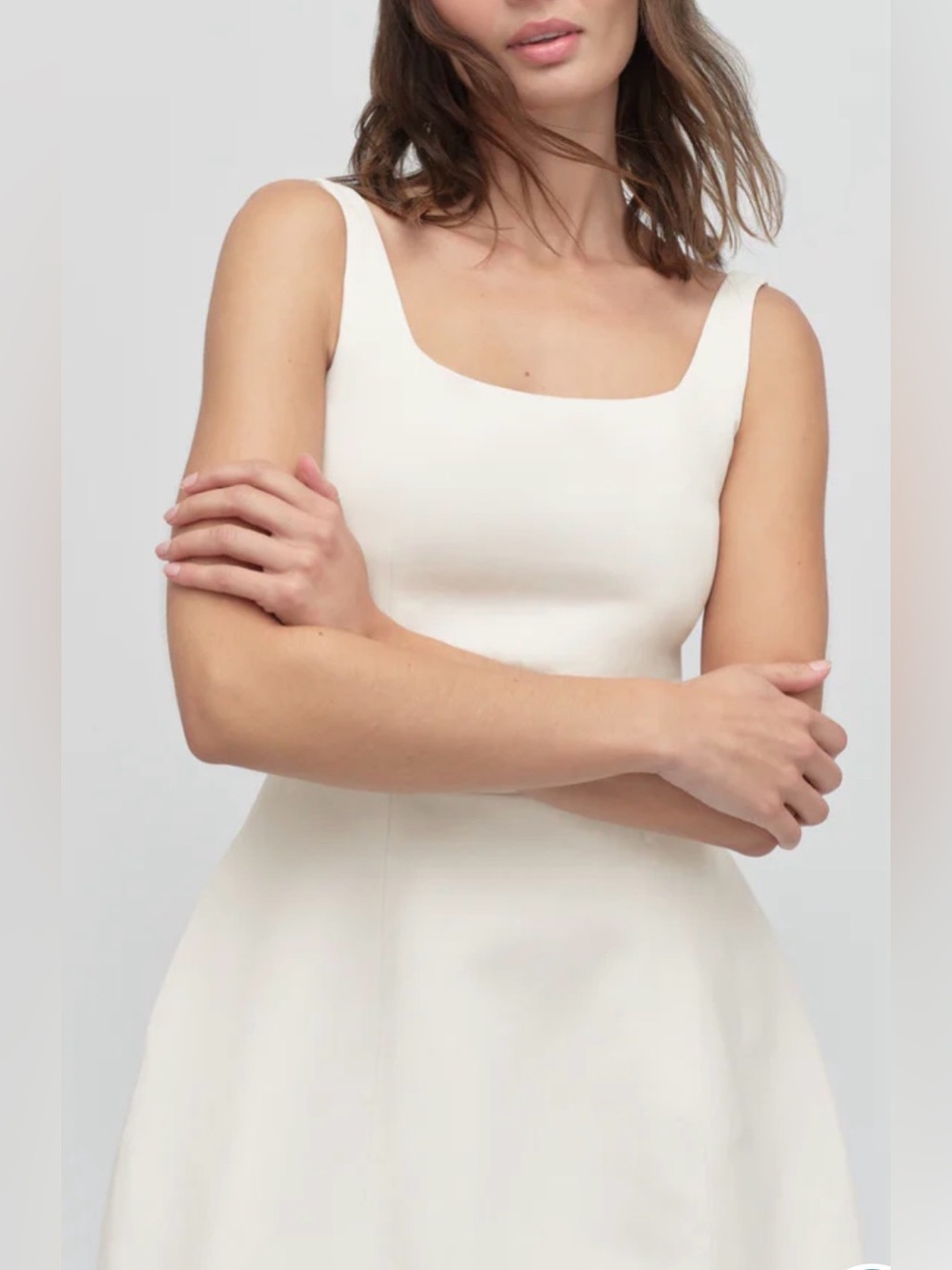 NEW Favorite Daughter The MORGAN ivory linen blend mini dress sz 4 - Picture 5 of 11